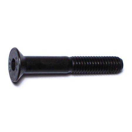 Midwest Fastener M6-1.00 Socket Head Cap Screw, Flat, Black Oxide Steel, 40 mm Length, 4 PK 76035